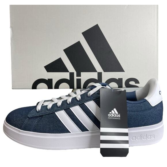 Adidas Grand Court 2.0 Trainers Mens Tennis Shoes Size 11 Blue